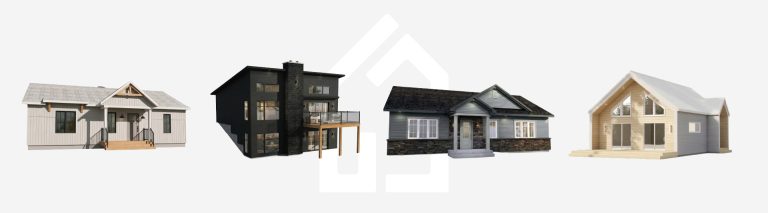 4 modèles de maisons préfabriquées se styles différents